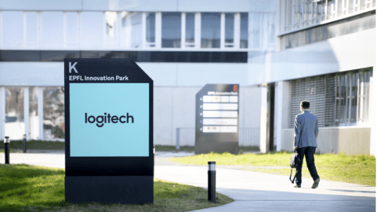 Visite de Logitech sur le site de l'EPFL