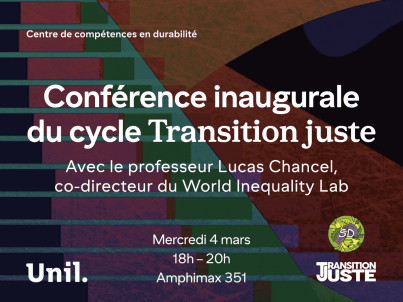 Transition Juste - Conférence Inaugurale avec Lucas Chancel