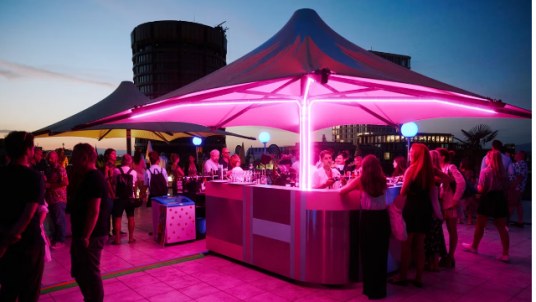 Basel from above - join us for a drink at L'Avventura!