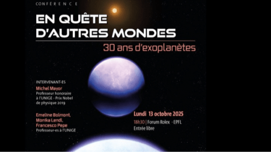 Conférence: En quête d'autres mondes - 30 ans d'exoplanètes